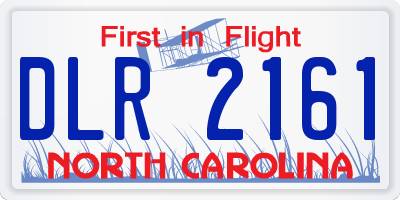NC license plate DLR2161
