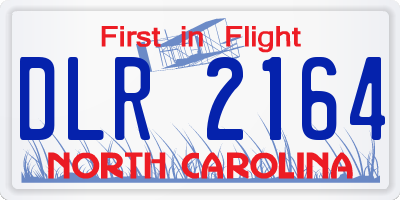 NC license plate DLR2164