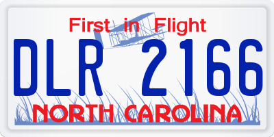 NC license plate DLR2166