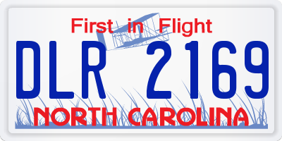 NC license plate DLR2169