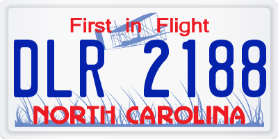 NC license plate DLR2188