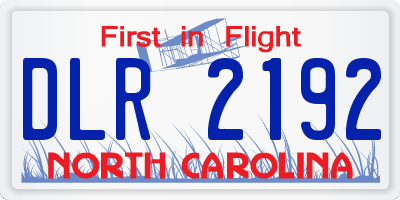 NC license plate DLR2192