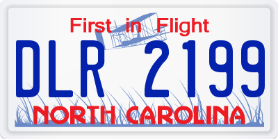 NC license plate DLR2199