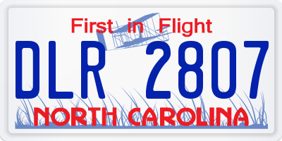 NC license plate DLR2807