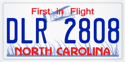 NC license plate DLR2808