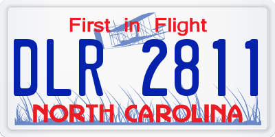 NC license plate DLR2811