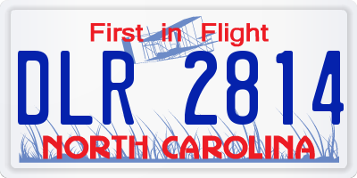 NC license plate DLR2814