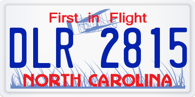 NC license plate DLR2815