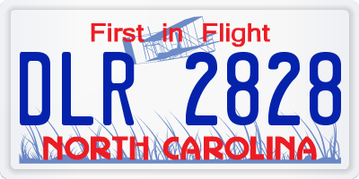 NC license plate DLR2828