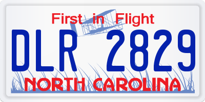 NC license plate DLR2829