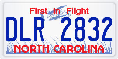 NC license plate DLR2832