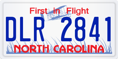 NC license plate DLR2841