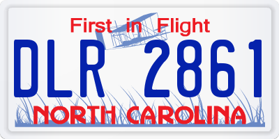 NC license plate DLR2861