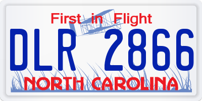 NC license plate DLR2866