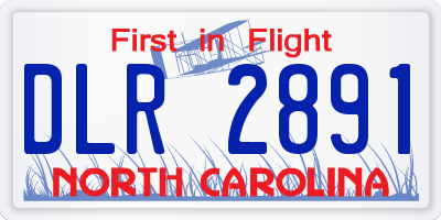 NC license plate DLR2891