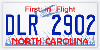 NC license plate DLR2902