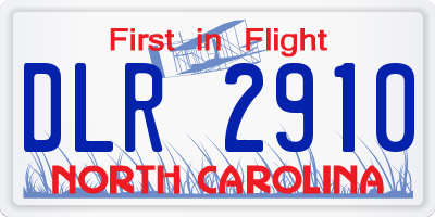 NC license plate DLR2910