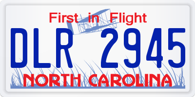 NC license plate DLR2945