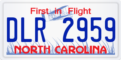 NC license plate DLR2959