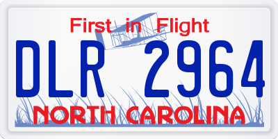 NC license plate DLR2964