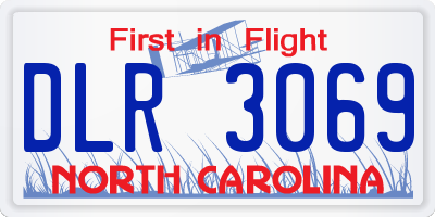 NC license plate DLR3069