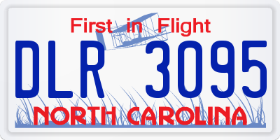 NC license plate DLR3095