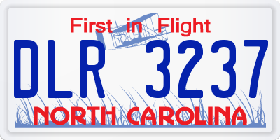 NC license plate DLR3237