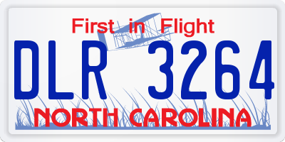 NC license plate DLR3264