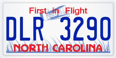 NC license plate DLR3290