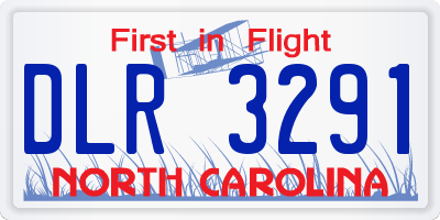 NC license plate DLR3291