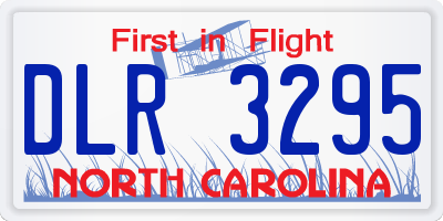 NC license plate DLR3295