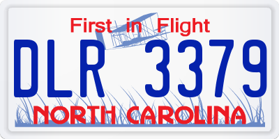 NC license plate DLR3379
