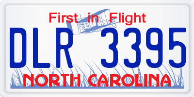 NC license plate DLR3395