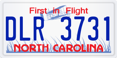 NC license plate DLR3731
