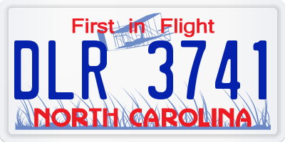 NC license plate DLR3741
