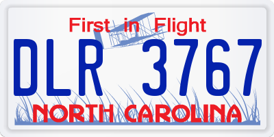 NC license plate DLR3767