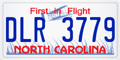 NC license plate DLR3779