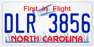 NC license plate DLR3856
