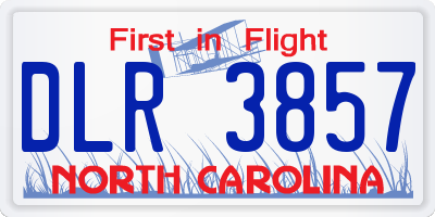 NC license plate DLR3857