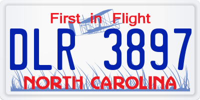 NC license plate DLR3897