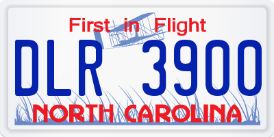 NC license plate DLR3900