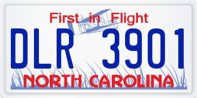 NC license plate DLR3901
