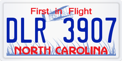 NC license plate DLR3907