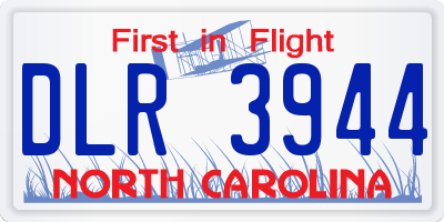 NC license plate DLR3944