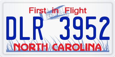 NC license plate DLR3952