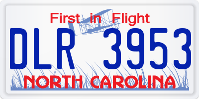 NC license plate DLR3953