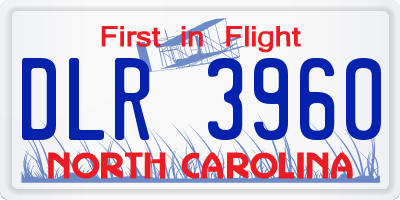 NC license plate DLR3960