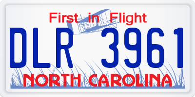 NC license plate DLR3961