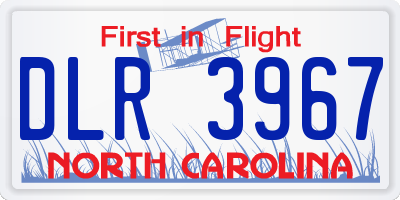 NC license plate DLR3967