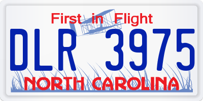 NC license plate DLR3975